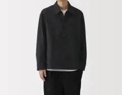 MUJI Labo 太番手リネン ドローストリング ジャケット L グレー - メルカリ