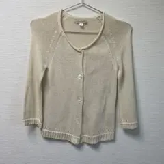 HUMAN WOMAN 長袖カーディガン　ベージュ　サイズ2