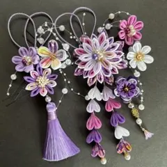 つまみ細工　髪飾り　成人式　七五三　卒業式　袴　かんざし