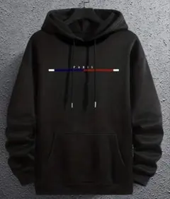 新品】 XXL 黒 パーカー メンズ レディース ユニセックス PARIS パリ
