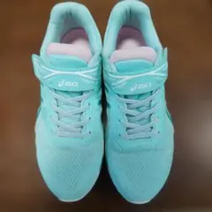 asics キッズ スニーカー ライトブルー　25cm