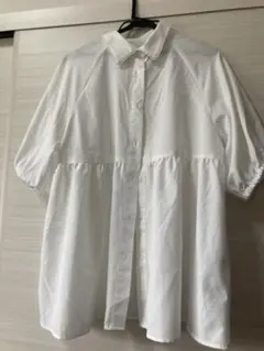 mysa closet しまむら　田中里奈　レースブラウス　白　ホワイト　M