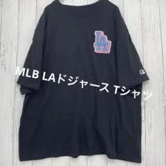 MLB LAドジャース 半袖Tシャツ ブラック ロゴ刺繍 M
