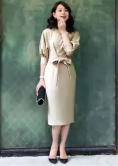 新品未使用　ルイルエブティック　バルーンスリーブワンピース　L 11号