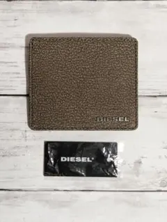 DIESEL ブラウン レザー カードケース