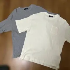 NANO UNIVERSE ポケット付きTシャツ 2枚セット