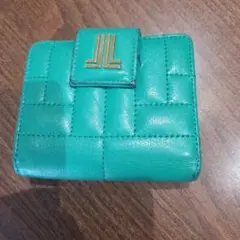 LANVIN ターコイズ 二つ折り財布、値下げしました。