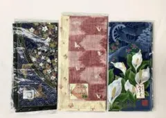 新品未使用　和柄ハンカチ3枚セット