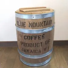 ブルーマウンテンコーヒー樽　蓋付き