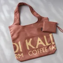 カルディ エコバッグ　オールドローズ　折りたたみ　新品　廃盤カラー　生産終了