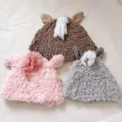 兄弟姉妹で使える　ニューボーンフォト　帽子セット