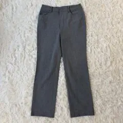 B-Three　ストレートスラックスパンツ　34　グレー　ストレッチ◆A1011