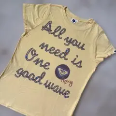 ROXY ロキシー 半袖Tシャツ イエロー Lサイズのサムネイル