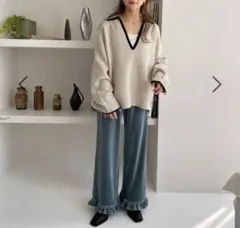 スキッパーニットロングスリーブ