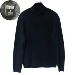 UNIQLO ユニクロ 3Dカシミヤタートルネックセーター 定番ニット M 万能