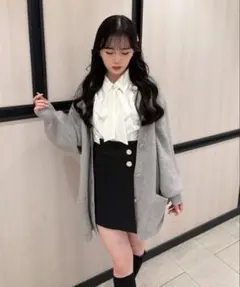 リップサービス アシメボタンラップショートパンツ