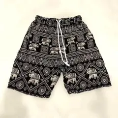 エスニック柄 象柄 ショートパンツ ハーフパンツタイ土産のサムネイル