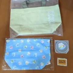 ココス夏の福袋　イエロー メッシュ トート　アイスクリーム柄巾着のサムネイル