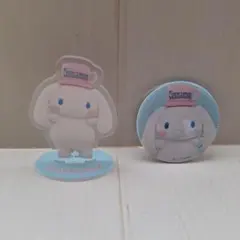 シナモロール アクリルスタンド＆缶バッジセット
