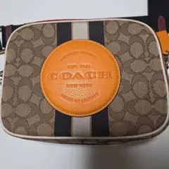 COACH ショルダーバッグ ベージュ/オレンジ