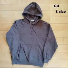 GU　スウェットプルパーカ　長袖　Sサイズ　グレー