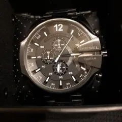 新品未使用　DIESEL DZ4283 ブラック☆メガチーフ