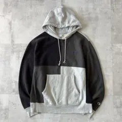 D*中様 USA規格　champion　リバースウィーブ　パーカー　パッチワーク