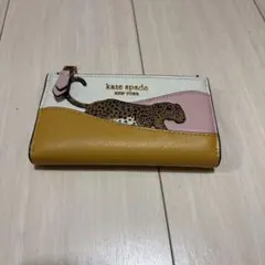 kate spade レオパード　二つ折り財布