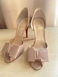 ルブタン　ビニール✖️パテント白✖️スタッズ　パンプス サンダル ルブタン ビニール✖️パテント白✖️スタッズ パンプス サンダル