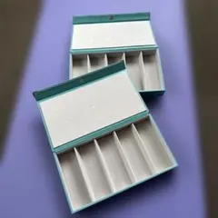 Zoff メガネケース 青 5仕切り