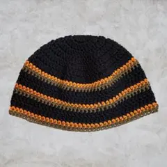 コットン　ハンドメイド　クロシェハット　ビーニー