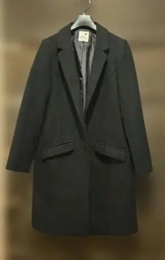 earth music&ecology ブラック チェスターコート　Mサイズ