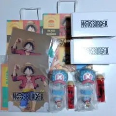 16日までセール中　モスバーガー　ワンピー　クリアファイル　タオル　ボトル　紙袋
