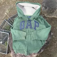 OLD GAP DARK GREEN HOODIE 短丈 Y2K