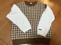 プティマイン 130cm ベスト風ロンT 流行りの茶色