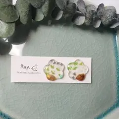 No.003　お花の形のピアス/イヤリング
