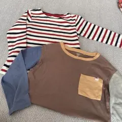 120 長袖カットソー2点セット