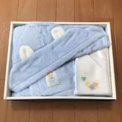 新品未使用/ファミリアfamiliar フード付きタオル・ガーゼ2枚セット