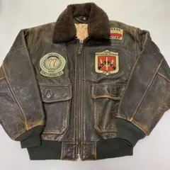 トップガン G-1 フライトジャケット L ダークブラウン TOPGUN 羊革