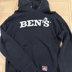 BEN'S ブラックパーカー フード付き