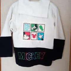 ミッキー　ハーフジップ　フリース　120