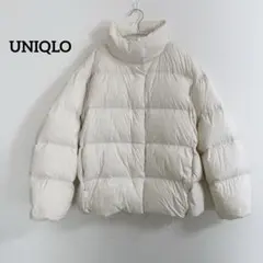 UNIQLO パウダーソフトダウンジャケット　オフホワイト　撥水　M