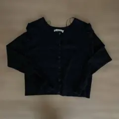 ZARA KNIT ブラックカーディガン