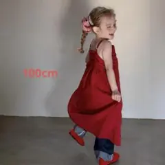 新品未使用　100cm ストラップワンピース　海外子供服