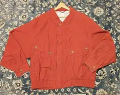 【古着】ビンテージ　ジャンパー　アウター　赤　紙タグ付　ユニセックス