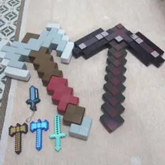 マインクラフト デラックスサウンド ダブルアックス＋ネザライトのツルハシ