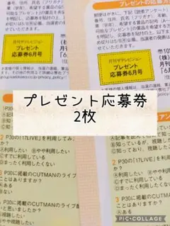 月刊ザテレビジョン　TVfan 6月号　プレゼント応募券2枚