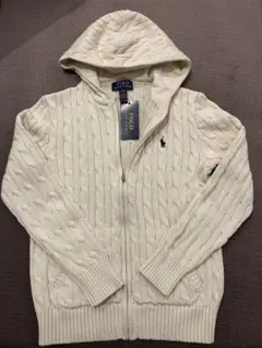 Polo Ralph Lauren フード付きカーディガン アイボリー