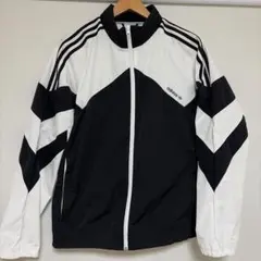 adidas ナイロンジャケット ブラック ホワイト