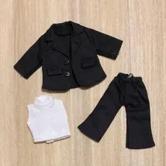 オビツ11 スーツ 3点セット 黒 ねんどろいど どーる ピコニーモP 服